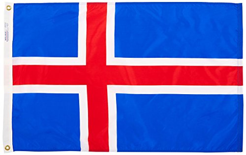 Annin & Co Modell 193568 Island Internationale Flagge, 6 x 91 cm, 100% Offiziellen Designspezifikationen der Vereinten Nationen von Annin Flagmakers