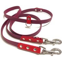 Biothane Hundeleine, 3 Fach Verstellbare Leine, Handsfree Robuste Biothaneleine Zweifarbig, Trainingsleine von AnnisDogLove