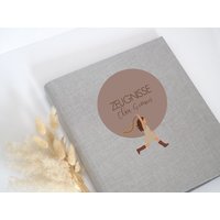 Zeugnismappe | Zeugnisse Schulkind Leinenordner Mädchen Mit Fahne Zeugnismappe | Zeugnisse Schulkind Leinenordner Mädchen Mit Fahne von Anniundava