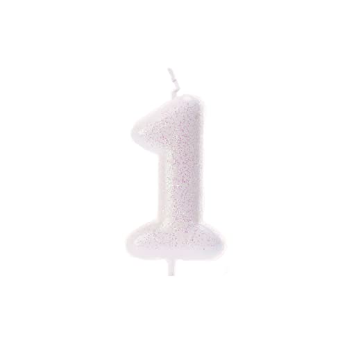 Anniversary House Bunt schillernde Glitzer-Kerze Zahl 1 1. Geburtstag Tortenaufsatz 7 cm AHC01/1, 7 centimeters Anniversary House Bunt schillernde Glitzer-Kerze Zahl 1 1. Geburtstag Tortenaufsatz 7 cm AHC01/1, 7 centimeters von Anniversary House