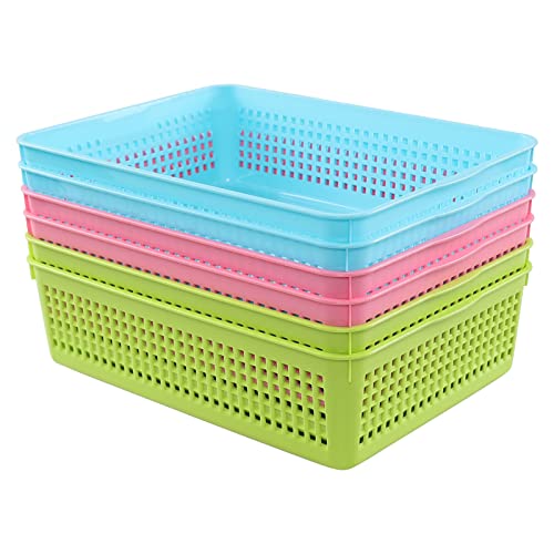 Annkky A4 Rechteckige Schreibtisch-Aufbewahrungskorb, Aufbewahrungskorb, 6er-Set Annkky A4 Rechteckige Schreibtisch-Aufbewahrungskorb, Aufbewahrungskorb, 6er-Set von Annkky