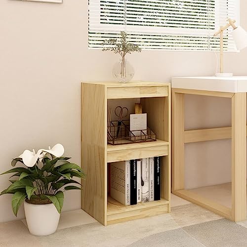 Annlera Bücherregal 40x30x71,5 cm Massivholz Kiefer Bücherregal Holz Büromöbel Regal Schlafzimmer Büro-bücherregale Wohnzimmer Regal Vielseitiges Regal Elegantes Aussehen von Annlera