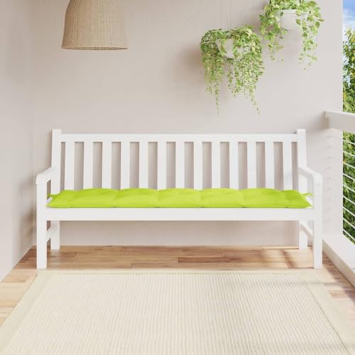 Annlera Gartenbank-Auflage Hellgrün 180x50x7 cm Oxford-Gewebe Sitzkissen Bank Gartenauflagen Gartenbank Auflage Bankauflage Outdoor Sitzbank Auflage Sitzauflagen Gartenmöbel Sitzauflage Bank von Annlera