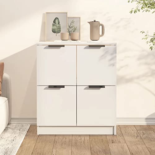 Annlera Kommode 60x30x70 cm Komoda Do Salonu Kommoden Sideboards Lur Schlafzimmer Side Board Büromöbel Sideboard Dresser Highboard Küchenkommoden Weiß von Annlera