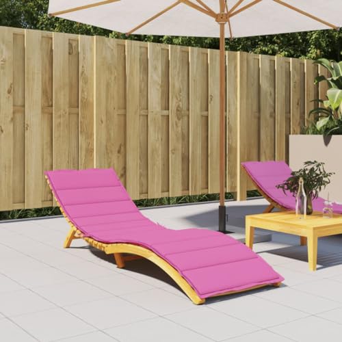 Annlera Rosa Sonnenliegen-Auflage Oxford-Gewebe Sitzauflage Gartenstuhl Auflage Gartenstuhl Gartenstuhl Kissen Gartenliege Auflage Sonnenliegenauflage Liegestuhl Auflage 200x50x4cm von Annlera