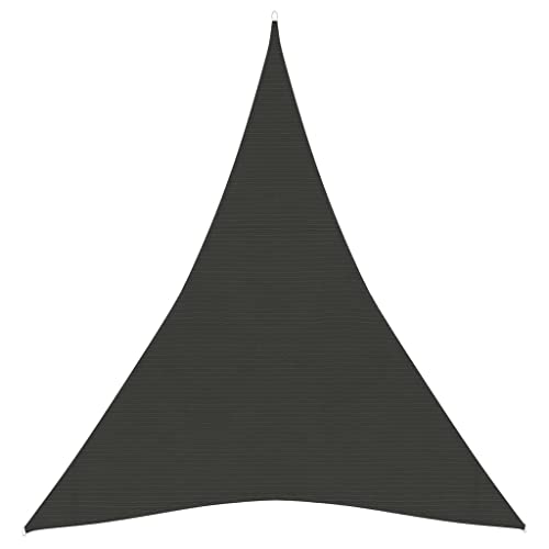 Annlera Sonnensegel Anthrazit Segel Dreieck Wind- und Wasserdurchlässig Sonne Segel Schimmel- und UV-beständig Atmungsaktives HDPE 3x4x4 m von Annlera
