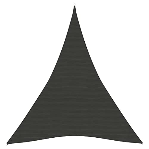Annlera Sonnensegel Anthrazit Segel Dreieck Wind- und Wasserdurchlässig Sonne Segel Schimmel- und UV-beständig Atmungsaktives HDPE 5x6x6 m von Annlera