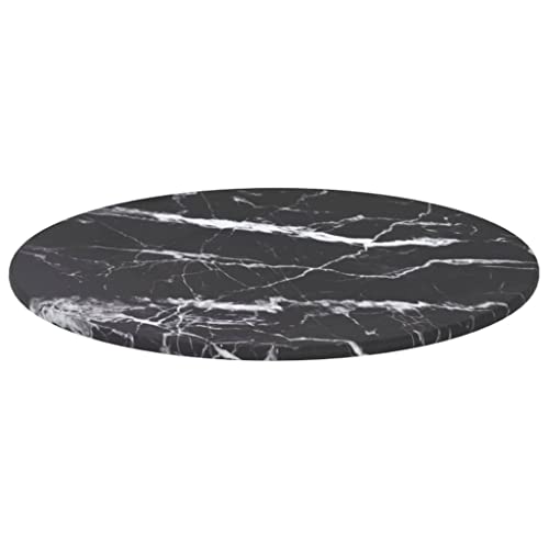 Annlera Tischplatte aus Gehärtetem Glas Runder Desktop Glasplatte Ersatztischplatte Schutzplatte für Esstische Couchtische oder Gartentische Leicht zu Reinigen Schwarz 30x0,8 cm Annlera Tischplatte aus Gehärtetem Glas Runder Desktop Glasplatte Ersatztischplatte Schutzplatte für Esstische Couchtische oder Gartentische Leicht zu Reinigen Schwarz 30x0,8 cm von Annlera