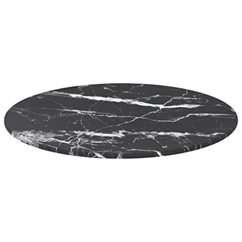Annlera Tischplatte aus Gehärtetem Glas Runder Desktop Glasplatte Ersatztischplatte Schutzplatte für Esstische Couchtische oder Gartentische Leicht zu Reinigen Schwarz 40x0,8 cm Annlera Tischplatte aus Gehärtetem Glas Runder Desktop Glasplatte Ersatztischplatte Schutzplatte für Esstische Couchtische oder Gartentische Leicht zu Reinigen Schwarz 40x0,8 cm von Annlera