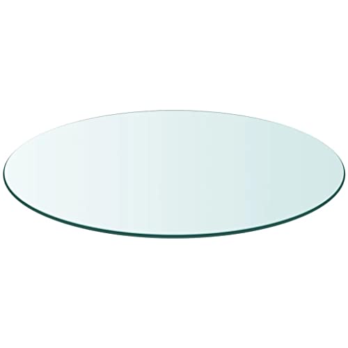 Annlera Tischplatte aus Gehärtetem Glas Runder Desktop Glasplatte Schutzplatte Ersatztischplatte für Esstische Couchtische oder Gartentische Leicht zu Reinigen Transparent 40x0,8 cm Annlera Tischplatte aus Gehärtetem Glas Runder Desktop Glasplatte Schutzplatte Ersatztischplatte für Esstische Couchtische oder Gartentische Leicht zu Reinigen Transparent 40x0,8 cm von Annlera