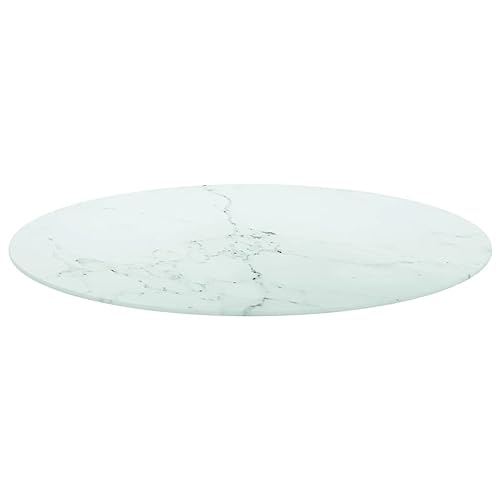 Annlera Tischplatte aus Gehärtetem Glas Runder Desktop Glasplatte Schutzplatte Ersatztischplatte für Esstische Couchtische oder Gartentische Leicht zu Reinigen Weiß 80x1 cm Annlera Tischplatte aus Gehärtetem Glas Runder Desktop Glasplatte Schutzplatte Ersatztischplatte für Esstische Couchtische oder Gartentische Leicht zu Reinigen Weiß 80x1 cm von Annlera