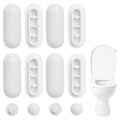 Annlpoy 12 Stücke WC Sitzdeckelpuffer WC Sitzpuff Auflagestopfen für Toilettensitz Abstandhalter für WC wc sitz toilettendeckel puffer puffer universal, Schutz und Stabilisierung für Zuhause von Annlpoy