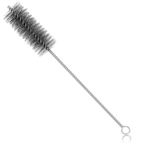 Annlpoy Ofenrohrbürste Ø 40 mm für schwierige Ecken kaminbürste rohrbürste, Universal Kaminreiniger für schwierige Ecken, Stahldraht Besen, 30 cm Gesamtlänge, für Kaminofen, Pelletofen und Holzofen von Annlpoy