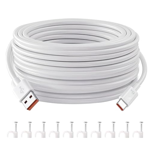 Annlpoy USB C Kabel 10m, Typ C Ladekabel für Wireless Outdoor Security Camera 1080p, usb c ladekabel, 2K Magnetic Mount, Robustes und Flexibles Netzteil Stromkabel, für Sicherheitskameras Annlpoy USB C Kabel 10m, Typ C Ladekabel für Wireless Outdoor Security Camera 1080p, usb c ladekabel, 2K Magnetic Mount, Robustes und Flexibles Netzteil Stromkabel, für Sicherheitskameras von Annlpoy
