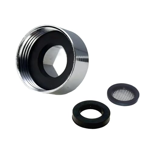 Reduzierstück Adapter in Chrom – 3/4 Zoll Innengewinde auf 1/2 Zoll Außengewinde, Verchromtes Messing, Inklusive Hochwertiger Dichtung, Ideal für Brauseschläuche und Wasserinstallationen von Annlpoy
