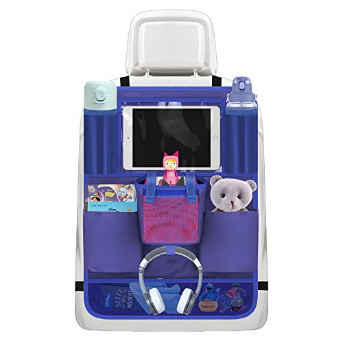 Annmore Auto Organizer mit Tasche für Toniebox Starterset, Rückenlehnenschutz Auto Kinder mit Halter für 10 Zoll Tablet, Auto Sitzschutz Rückseite, Auto Rücksitzschoner Blau, 1 Stück von Annmore