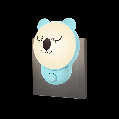 Annmore Nachtlicht Steckdose mit Schalter Nachtlampe Kinderzimmer Schlummerlicht Koalabär Stilllicht Baby Must Have Zubehör von Annmore