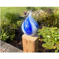 Dekosäule 91cm Gartenkugel Windlicht Altholz Glas Holzbalken Skulptur Unikat Dekoration Garten Terrasse Säule Balken Deko Kunst Stele von Anno1799