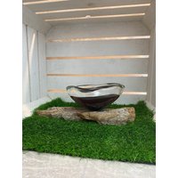 Vintage Glasobjekt/Glasschale Muranostil Aus Glas, Rotes Glaskunst Vintage Glasobjekt/Glasschale Muranostil Aus Glas, Rotes Glaskunst von AnnodazumalShop