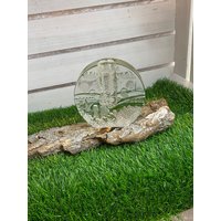 Vintage Mid Century Glasvase, Blockvase, Solifleur, 60Er Jahre, Original Walther Glas, Landschaft Mit Mutter Und Kind Vintage Mid Century Glasvase, Blockvase, Solifleur, 60Er Jahre, Original Walther Glas, Landschaft Mit Mutter Und Kind von AnnodazumalShop