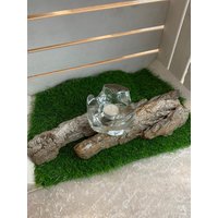 Vintage Stövchen Aus Glas, Teewärmer, Mid Century, Schweres Glas Vintage Stövchen Aus Glas, Teewärmer, Mid Century, Schweres Glas von AnnodazumalShop