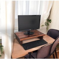 20" Cids Monitor Stand Kiefer 3/4" Rot Mahagoni 20 X 12 4, 75 Tv Holz Regal Riser Möbel Schreibtisch Neu 20" Cids Monitor Stand Kiefer 3/4" Rot Mahagoni 20 X 12 4, 75 Tv Holz Regal Riser Möbel Schreibtisch Neu von AnnsCreativeCorner