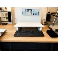 20" Cids Monitor Stand Kiefer 3/4" White Glossy Paint 20 X 12 4, 75 Tv Holz Regal Riser Möbel Schreibtisch Neu von AnnsCreativeCorner