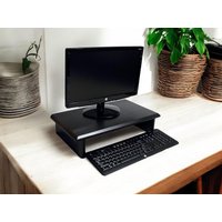 24" Cids Monitor Stand Kiefer 3/4" Glänzend Schwarz Lackiert 24 X 12 4, 75 Tv Holz Regal Riser Möbel Schreibtisch Neu von AnnsCreativeCorner