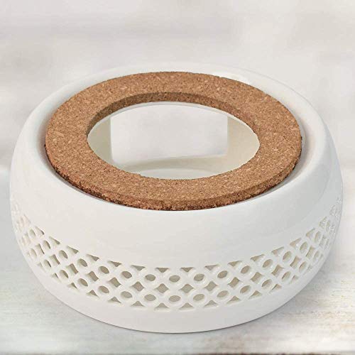 Annvchi Teekannenwärmer, Porzellan-Teekannen, die Heizung besteht aus Keramik und die Ringwand ist hohlgeschnitzt, was für die Wärmekonservierung von Tee und Kaffee geeignet ist. von Annvchi