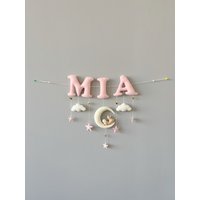 Filz Girlande Mit Name, Hase, Mädchen von AnnyBabyDecor