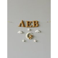 Girlande Mit Namen Bären Girlande, Filz Namensgirlande Fürs Kinderzimmer von AnnyBabyDecor