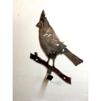Kardinalhaken. Mantel. Handtuch. Handgefertigt. Kardinal. Vogel. Rot. Metall. Zuhause. Wohndekor. Dekor. Rustikal. Geschenk von AnnzMetalzDesignz