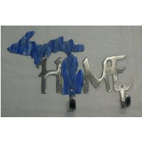 My Home Dual Haken. Handtuch. Mantel. Robe. Schlüssel. Dekor. Wanddekoration. Zuhause. Handgefertigt. Geschenk. Hauseinweihung. Her. Mich von AnnzMetalzDesignz