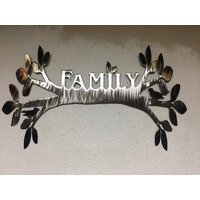 stammbaum. Zweig. Dekor. Wanddekoration. Zuhause. Landhaus. Kabine. Ihn. Geschenk. Hauseinweihung. Auf Bestellung. Nachname. Namen. Her. Mutter.vater von AnnzMetalzDesignz