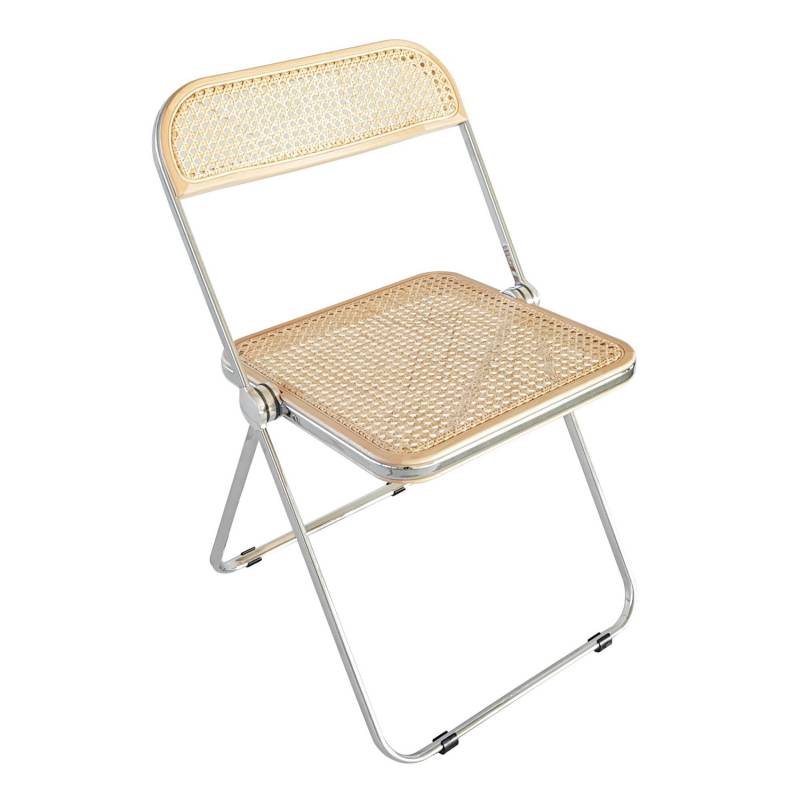 Plia Cane Klappstuhl Stuhl Faltstuhl Designstuhl Retro Vintage Sitzmöbel B-Ware von Anonima Castelli