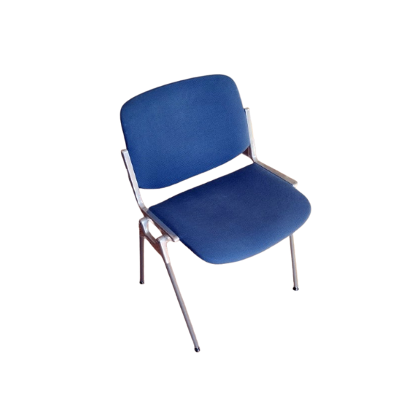 Vintage Stuhl DSC 106 blau von Giancarlo Piretti, Anonima Castelli von Anonima Castelli