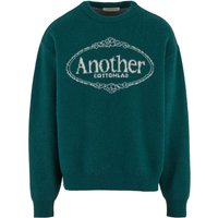 Another Cotton Lab Rundhalspullover "Another Cotton Lab Royal Chest Print Sweater", (1 tlg.) von Another Cotton Lab
