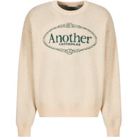 Another Cotton Lab Rundhalspullover "Another Cotton Lab Royal Chest Print Sweater", (1 tlg.) von Another Cotton Lab