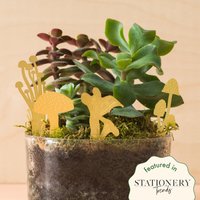 Mini Messing Pilz Blumentopf Dekorationen Terrarium Fungi Set von AnotherStudio