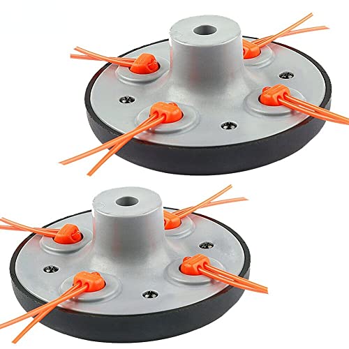 Anoudon 2Pcs Universal Strimmer Line String Trimmer Kopf Fit für PIVOTRIM Pinselschneider Schneidkopf 4-Draht Mäher Trimmer Zubehör von Anoudon