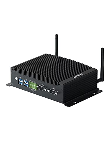 Anphurk Lüfterloser Industrieller Mini PC Windows 11 Pro, Core i5-8260U 16 GB DDR4 512 GB SSD, Kleiner PC Mit 4K Dreifachanzeige, WiFi, BT 4.2, 2 LAN, 2 COM, 14Pin GPIO, Micro Desktop Computer von Anphurk