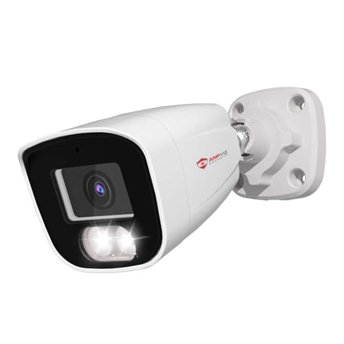 Anpviz 4MP HD PoE IP Kamera Outdoor, Bullet Überwachungskamera Aussen PoE, Intelligente Personen Erkennung, Intelligente Farbig Nachtsicht, Eingebautes Mikrofon, Ganzmetallgehäuse, IP66 (U Series) von Anpviz