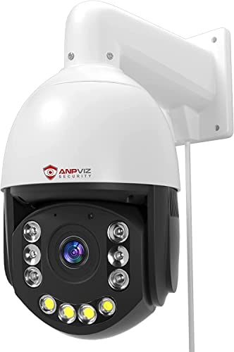 Anpviz 8MP PTZ IP PoE Kamera Outdoor mit 20X Optischer Zoom, 45M Farb & 90M IR Nachtsicht, Personen/Autoerkennung, 2-Wege Audio, Auto-Tracking, 4K Überwachungskamera, SD Kartensteckplatz(U Series) von Anpviz