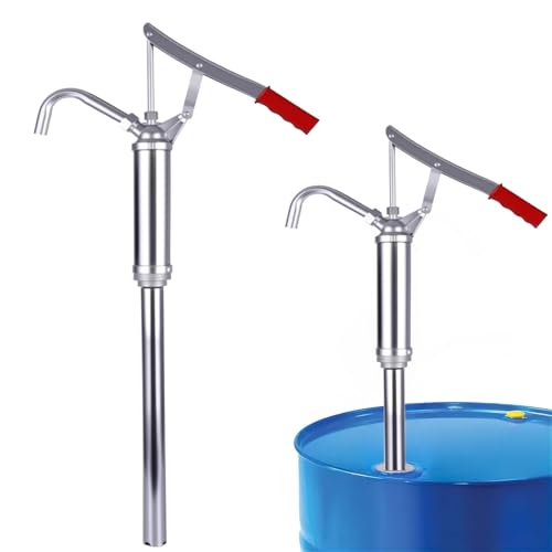 Fasspumpe 15 bis 55 Gallonen Fasspumpe Rotations-Handflüssigkeitstransfer, Hochleistungs-Rotationsfasspumpe, Handtrommelpumpe für Kerosin, Motoröl, Kraftstoff Diesel, Hydraulikflüssigkeit von Anraocoss