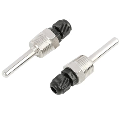 2 Stück Tauchhülse 1/2 Zoll, 50mm Edelstahl Tauchhülse G 1/2 Zoll Gewinde, Tauchschutzrohr für Temperaturfühler, 8 x 50mm Tauchhülsen für Thermoelemente, Schutzrohr für Temperatursensor 2 Stück Tauchhülse 1/2 Zoll, 50mm Edelstahl Tauchhülse G 1/2 Zoll Gewinde, Tauchschutzrohr für Temperaturfühler, 8 x 50mm Tauchhülsen für Thermoelemente, Schutzrohr für Temperatursensor von Anrbb