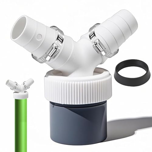 Y-Verteiler Doppelanschluss für Waschmaschine und Geschirrspüler, Abfluss Adapter für Siphons 18-24 mm Eingang und 40 mm Ausgang, Anschluss für 2 Waschmaschinen, Waschmaschinenanschluss Adapter Y-Verteiler Doppelanschluss für Waschmaschine und Geschirrspüler, Abfluss Adapter für Siphons 18-24 mm Eingang und 40 mm Ausgang, Anschluss für 2 Waschmaschinen, Waschmaschinenanschluss Adapter von Anrbb