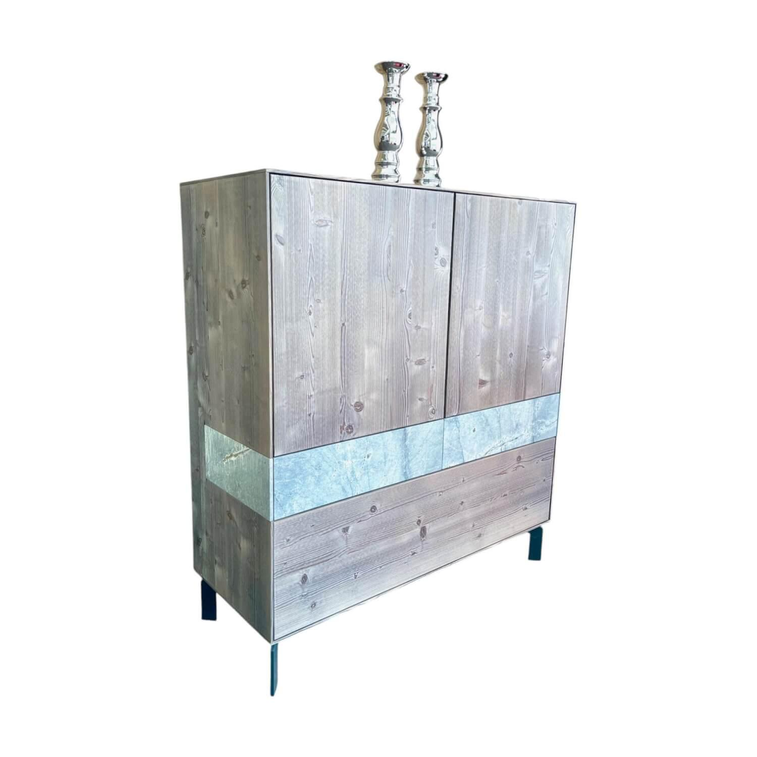 Highboard Puro Massivholz Bergfichte Mit Naturstein Einlagen Highboard Puro Massivholz Bergfichte Mit Naturstein Einlagen von Anrei