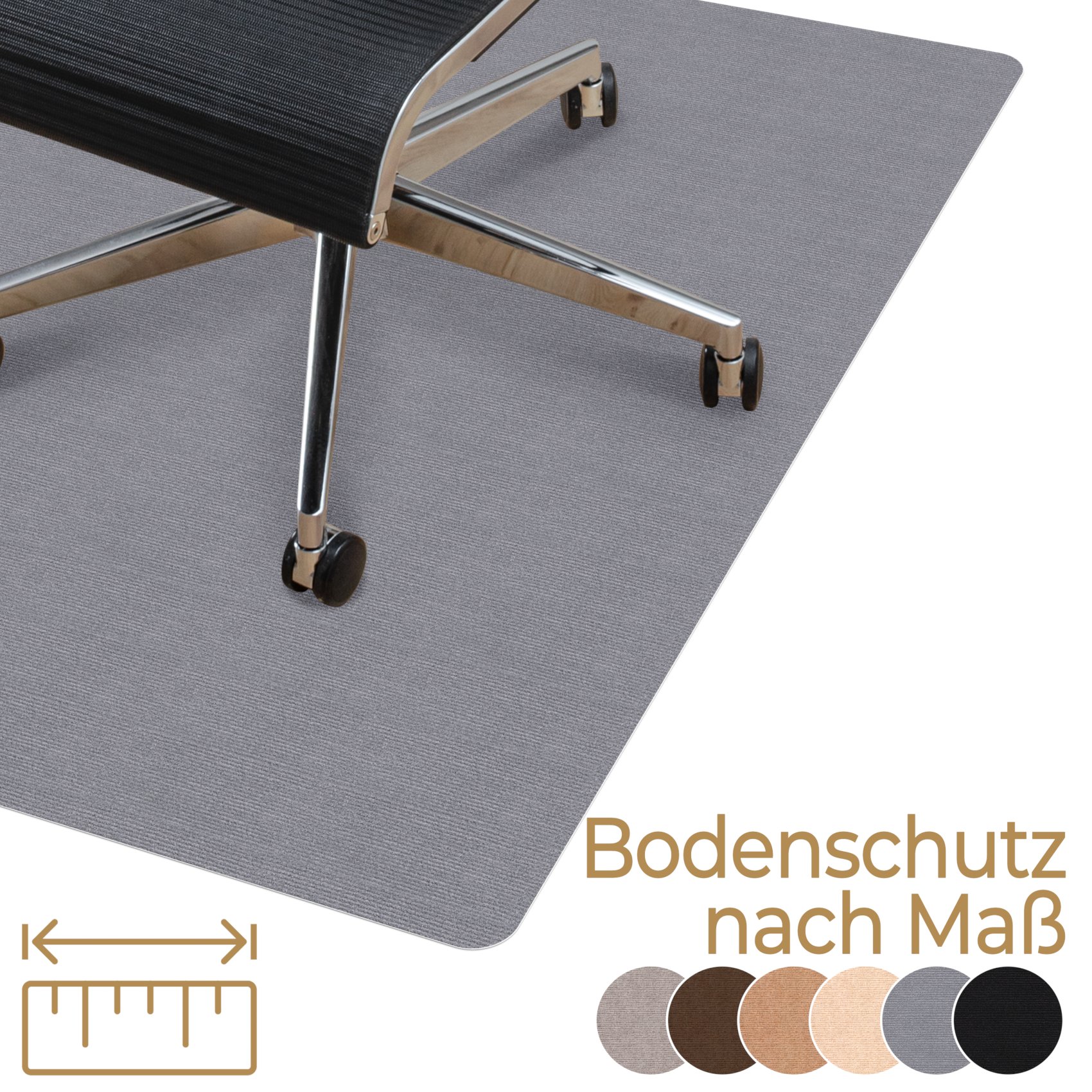 Bodenschutzmatte Teppich Bürostuhlunterlage nach Maß selbsthaftend Nemesis von Anro