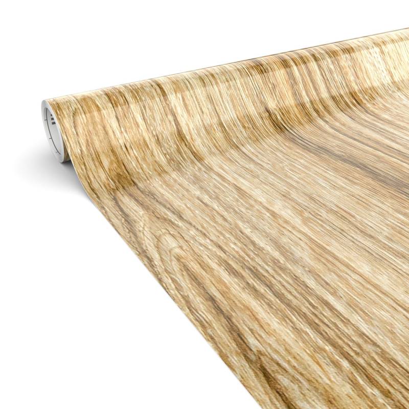 Klebefolie Möbelfolie Küche Folie selbstklebend DIY glänzend PVC-frei 0,45x3m Holzoptik von Anro