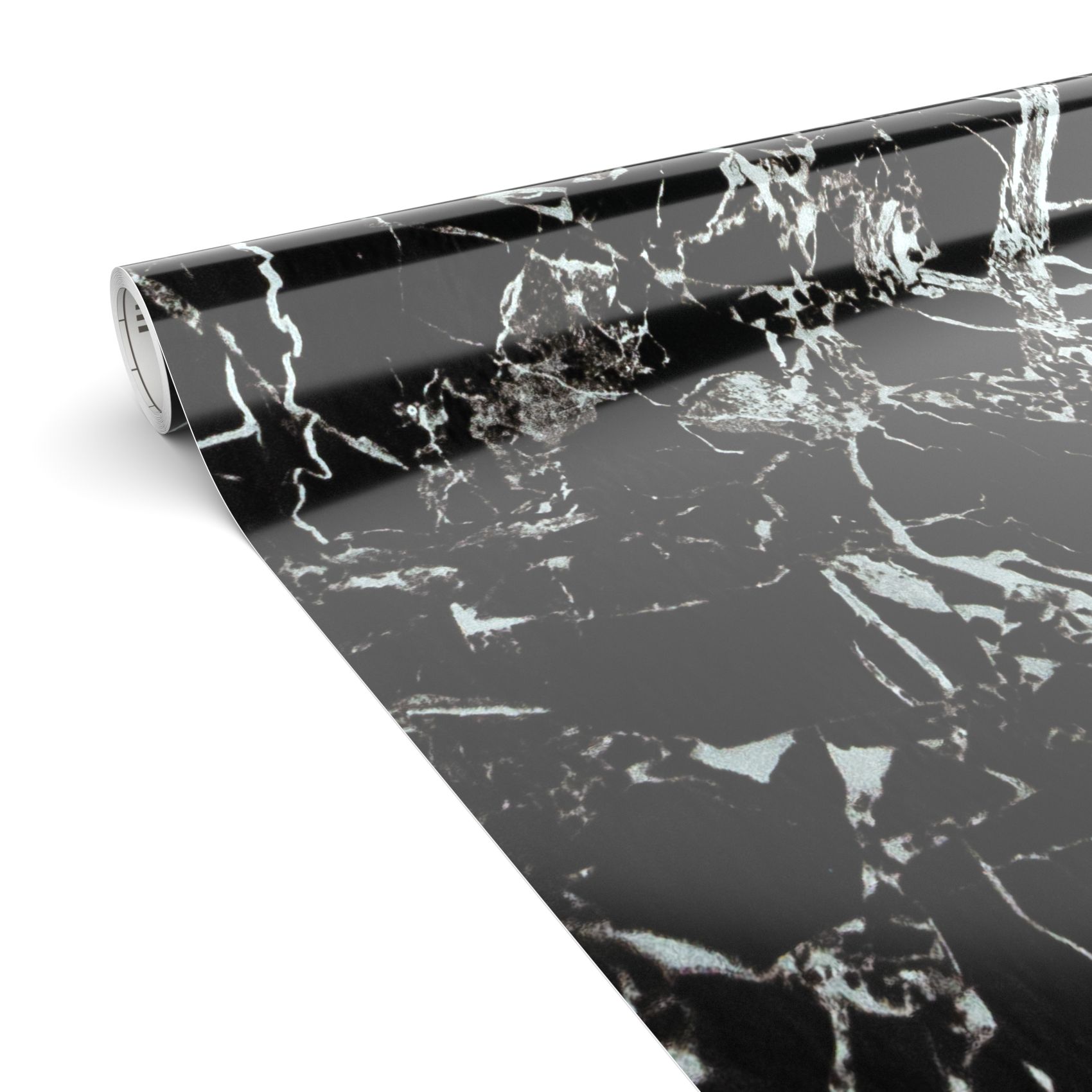 Klebefolie Möbelfolie Küche Folie selbstklebend DIY glänzend PVC-frei 0,45x3m Marmor Schwarz Klebefolie Möbelfolie Küche Folie selbstklebend DIY glänzend PVC-frei 0,45x3m Marmor Schwarz von Anro